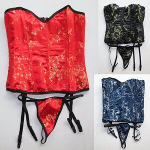 Asian Themed Corsets Sets - NEW - Lot x 10